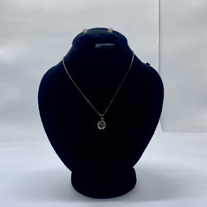 The Midnight Glow Pendant & Stud Set