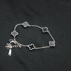 Black Clover Charm Dangle Bracelet - rangeeen.pk